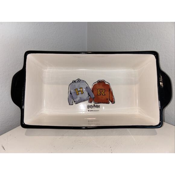 Rae Dunn Harry Potter Harry And Ron “Best Mates” 9x5 Baking Bread Pan Dish NEW - Picture 1 of 4